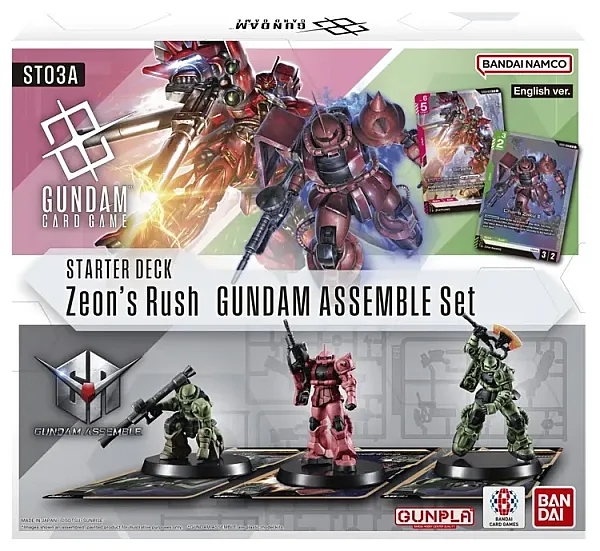 GUNDAM CARD GAME ASSEMBLE STARTER DECK ST03A ZEON'S RUSH - EN